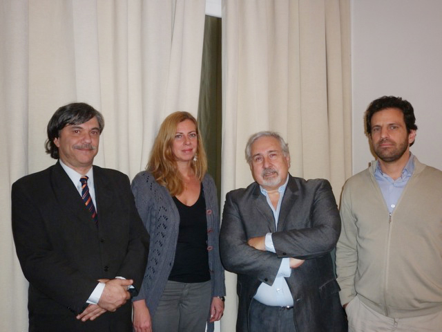 2011. Nuevo Presidente en SAIMO, Gerardo Tuñón Corti, Viviana Barcesat, Juan Carlos Tejada y Ariel Abkiewicz